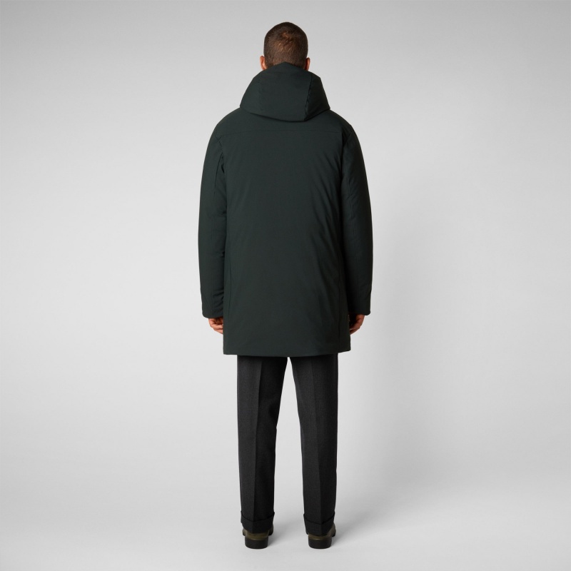 Save The Duck Wilson Arctic Encapuchado Parka Verde Negras | DFEBP0432