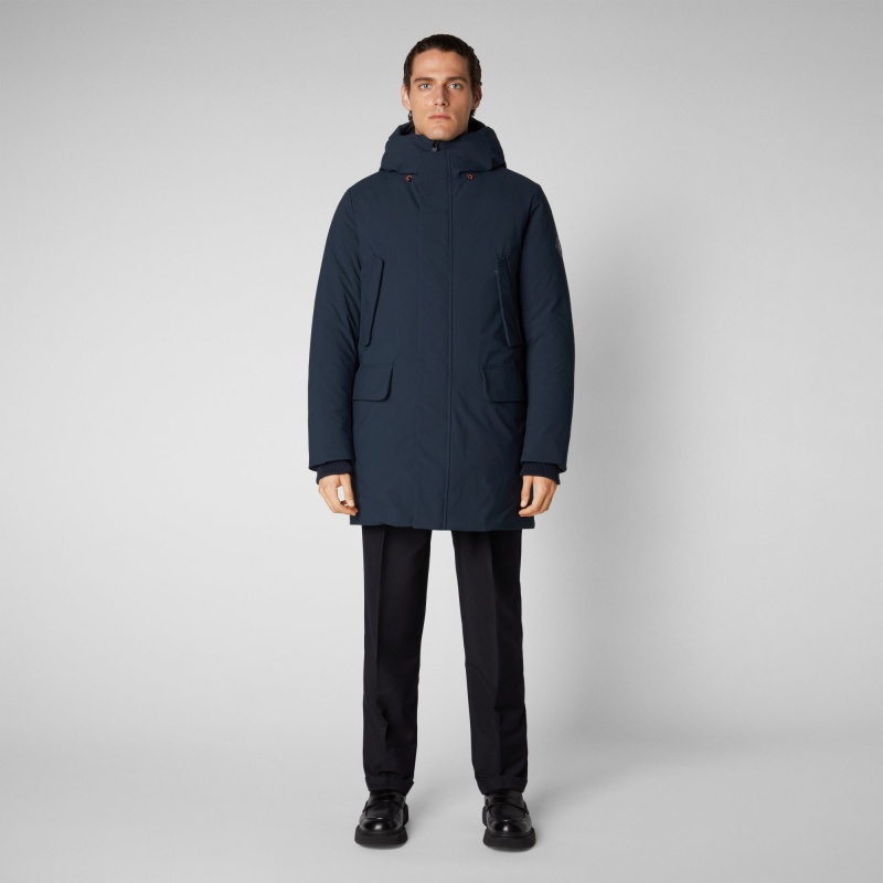 Save The Duck Wilson Arctic Encapuchado Parka Azules Negras | GQWNO9275
