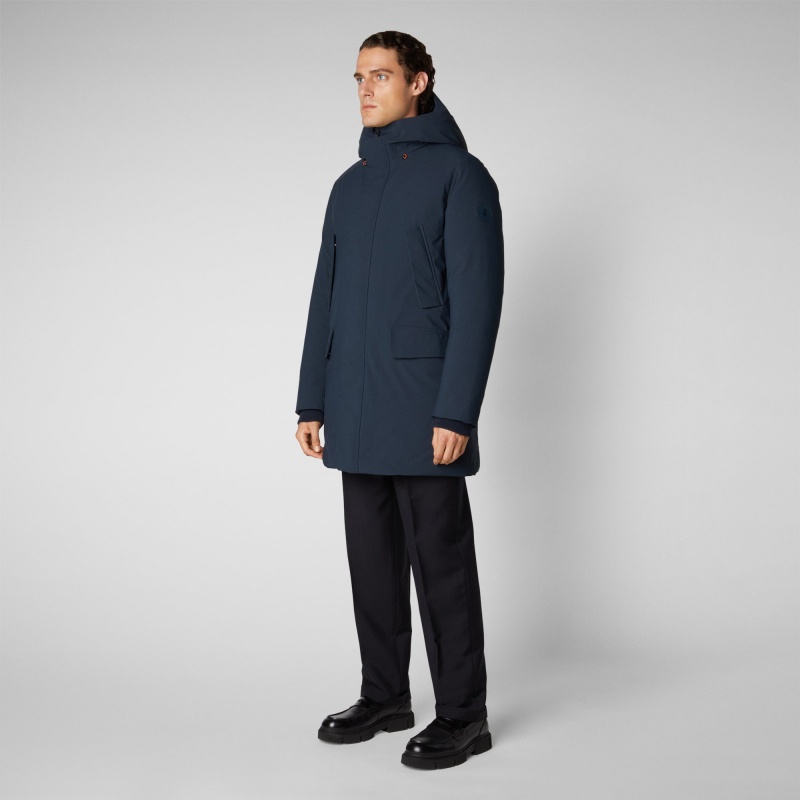 Save The Duck Wilson Arctic Encapuchado Parka Azules Negras | GQWNO9275