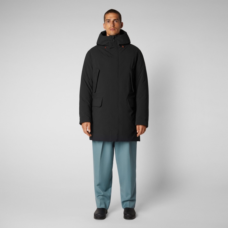 Save The Duck Wilson Arctic Encapuchado Parka Negras | ZEYAJ4502