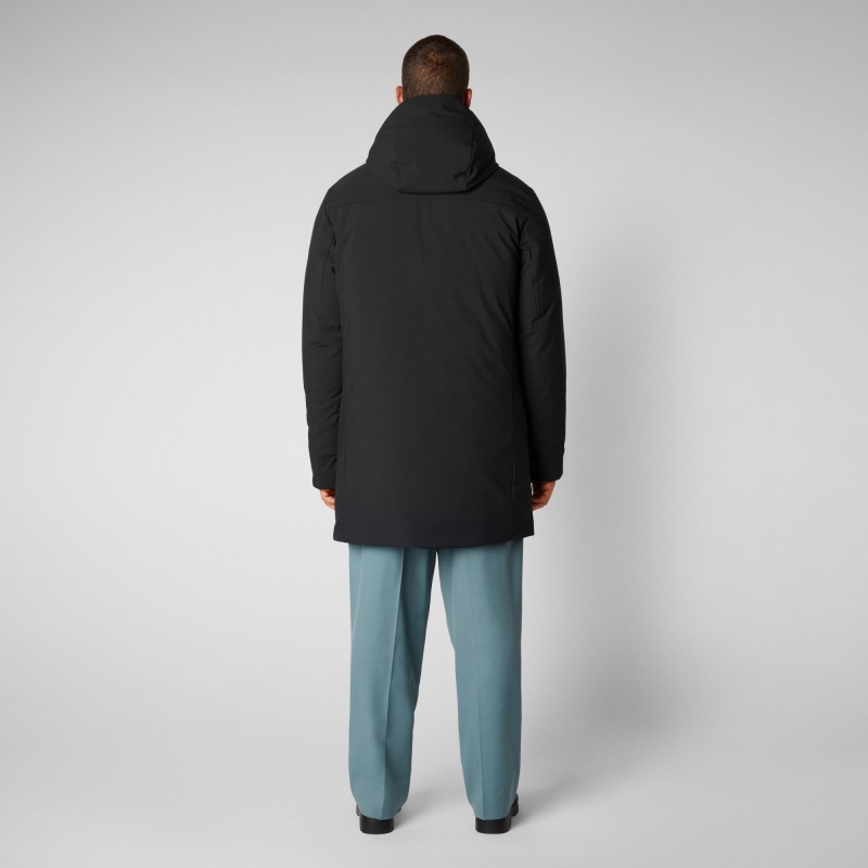 Save The Duck Wilson Arctic Encapuchado Parka Negras | ZEYAJ4502