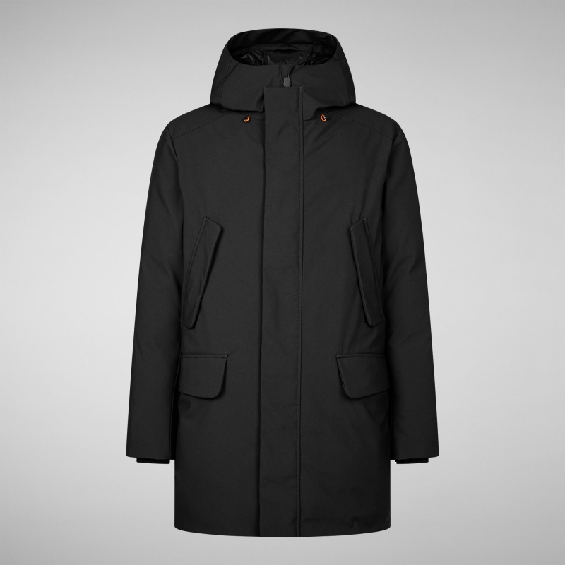 Save The Duck Wilson Arctic Encapuchado Parka Negras | ZEYAJ4502
