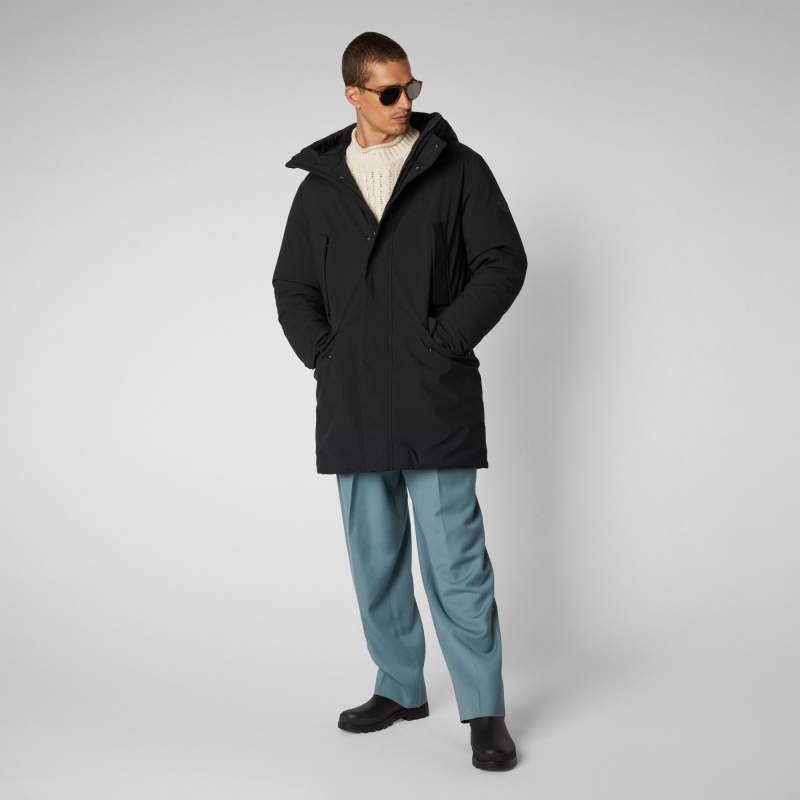 Save The Duck Wilson Arctic Encapuchado Parka Negras | ZEYAJ4502