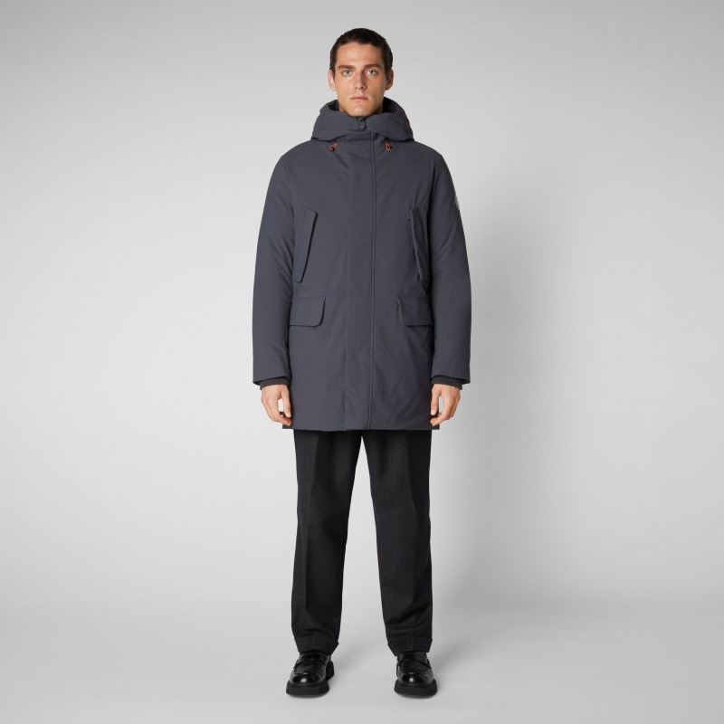 Save The Duck Wilson Arctic Encapuchado Parka Gris Negras | HJGBU4819