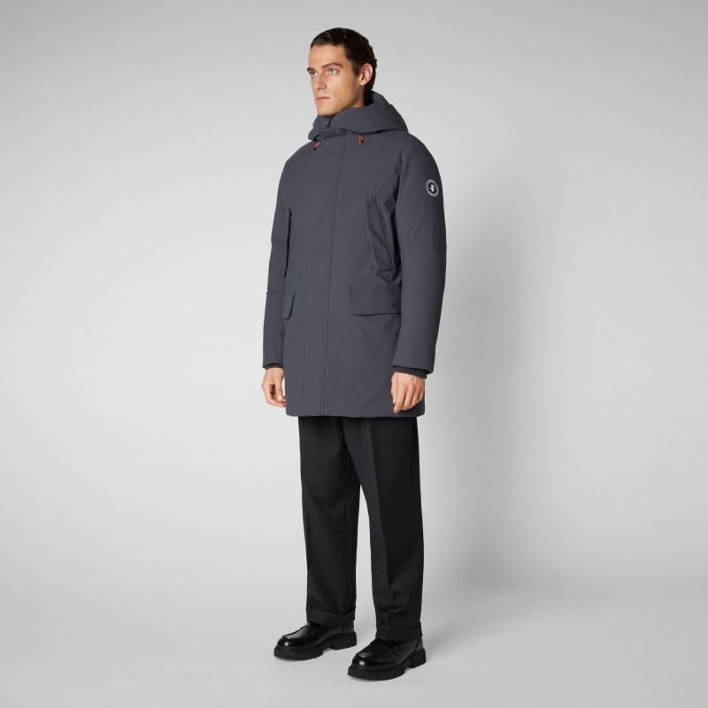 Save The Duck Wilson Arctic Encapuchado Parka Gris Negras | HJGBU4819