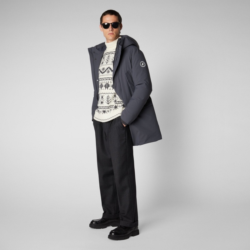 Save The Duck Wilson Arctic Encapuchado Parka Gris Negras | HJGBU4819